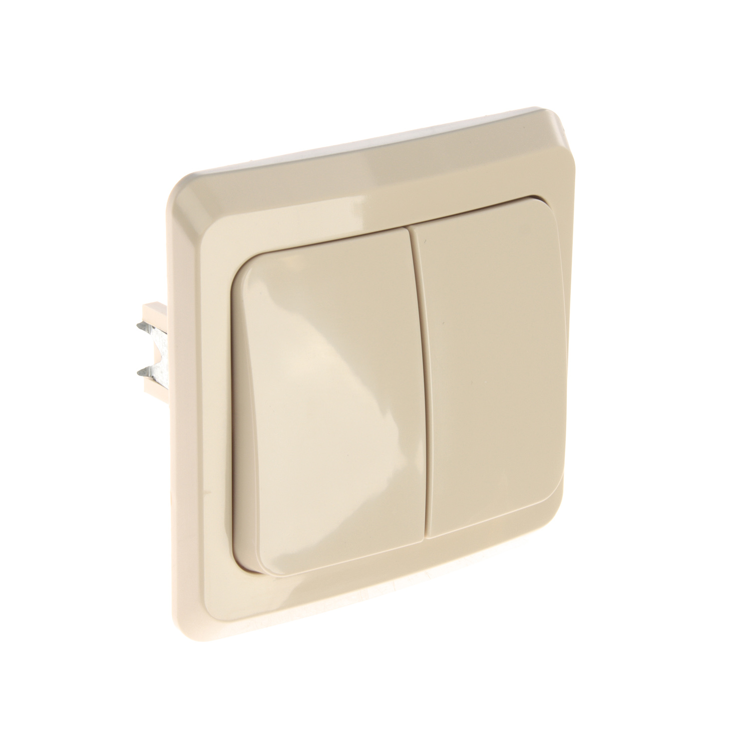 Выключатель "Этюд" СП 2кл. кремовый ВС10-002К *10/20