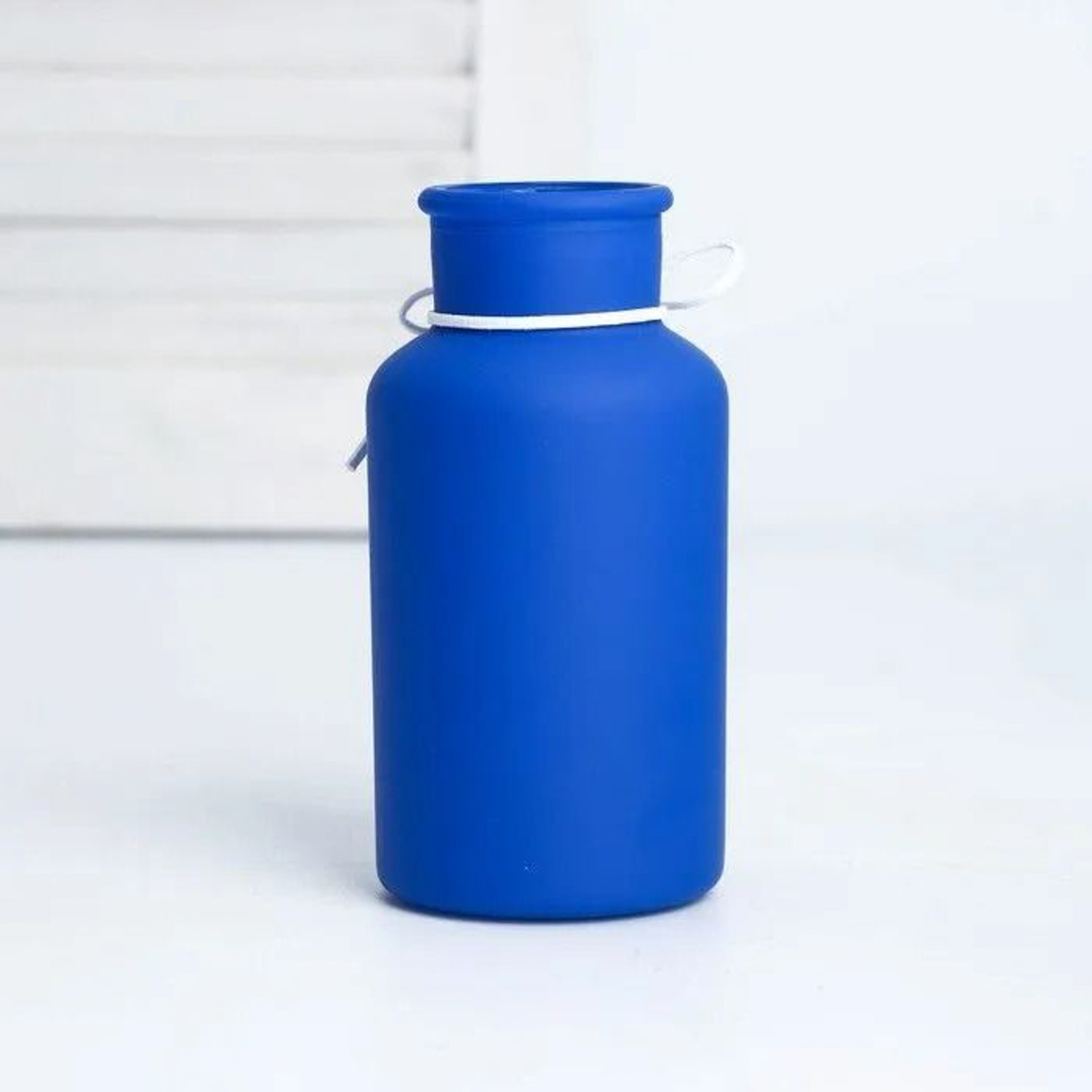 Ваза матовая «Чудеса там, где в них верят» синяя, 16 х 8 х 8 см   6631179