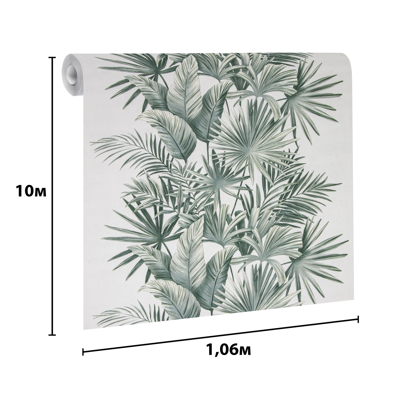 Обои флиз ED Monte Solaro Palermo (бел./зел.) 9267-00 *6