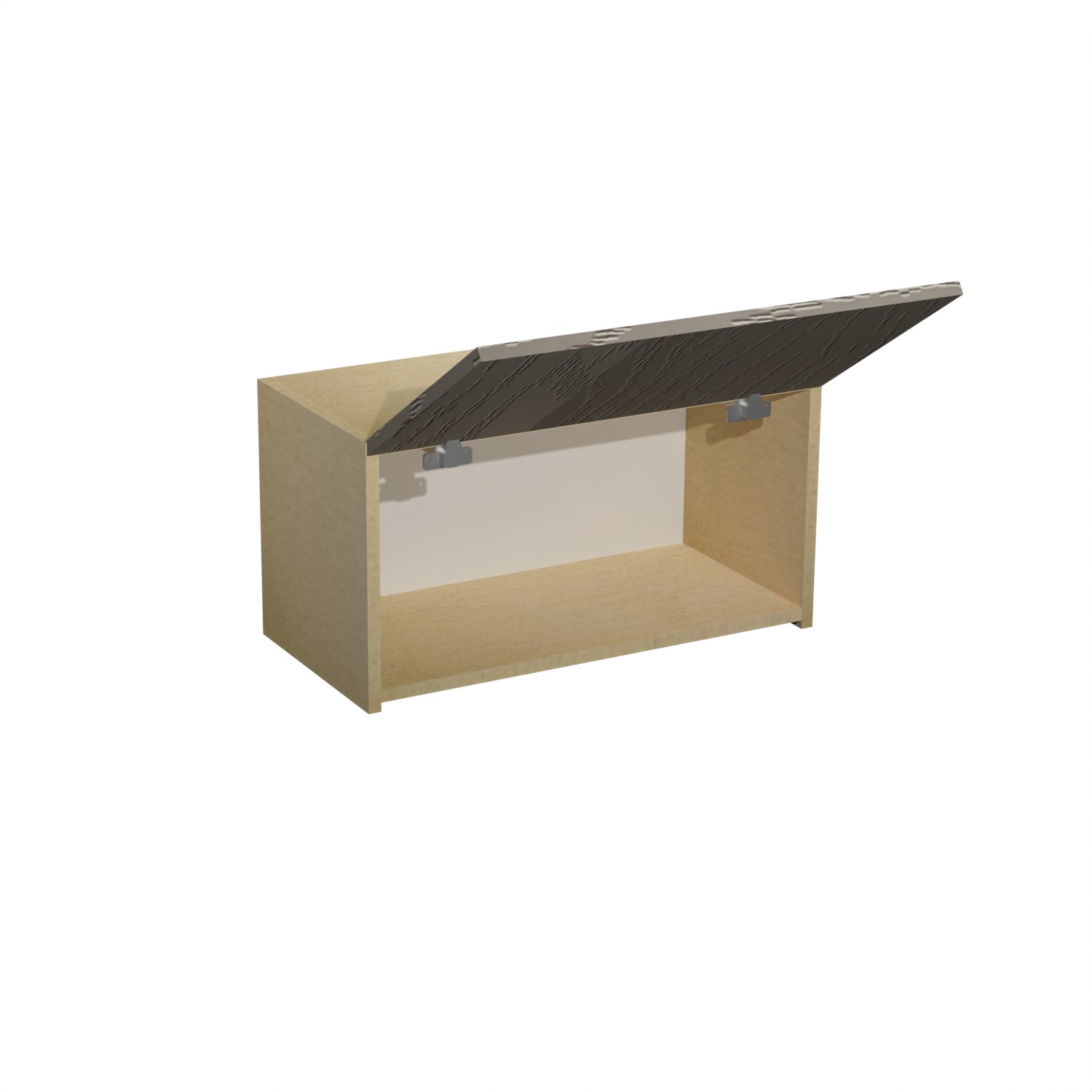 Шкаф навесной 600х338х290 мм BROZEX-WOOD Эрика, для вытяжки, с дверцей, светло-бежевый / ясень капучино софт