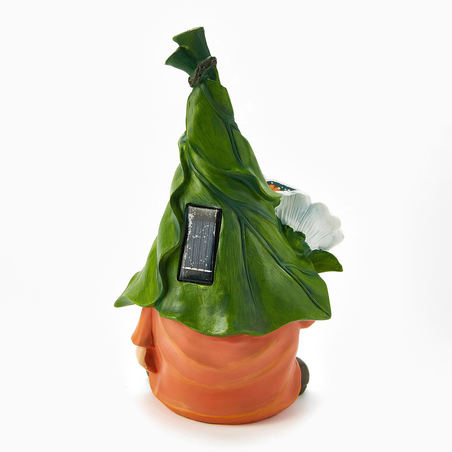 Садовая фигура с подсветкой "Гном с цветочком" 20х17х31.5см   10824129