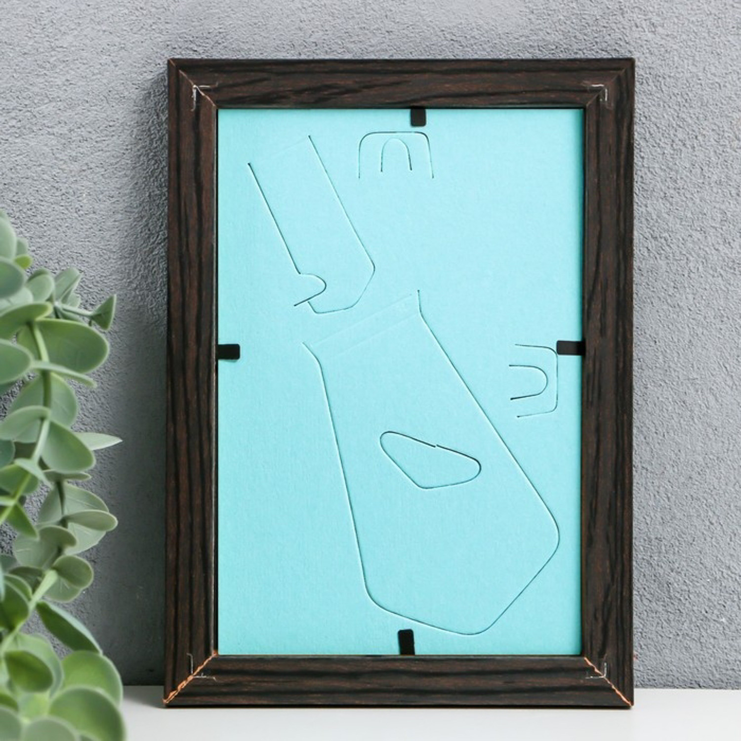 Фоторамка 10х15 см МДФ, №6 Венге   (пластиковый экран) 4438445