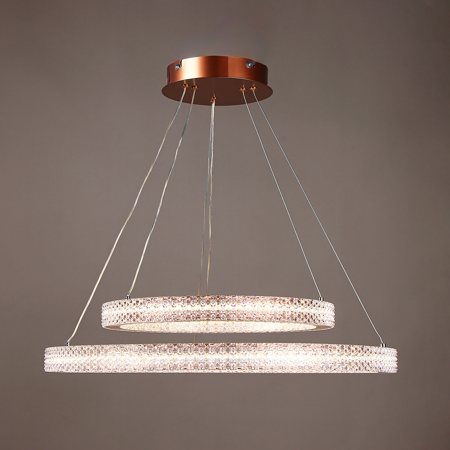 Светильник подвесной светодиодный 9200(9238)/240W coffee 600+400мм 3реж., пульт S=20м2 VERNER LIGHTING *1