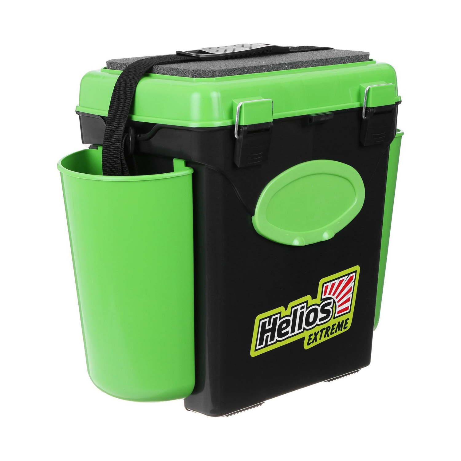 Ящик зимний Helios FishBox 10 л, односекционный, цвет зелёный 2638528