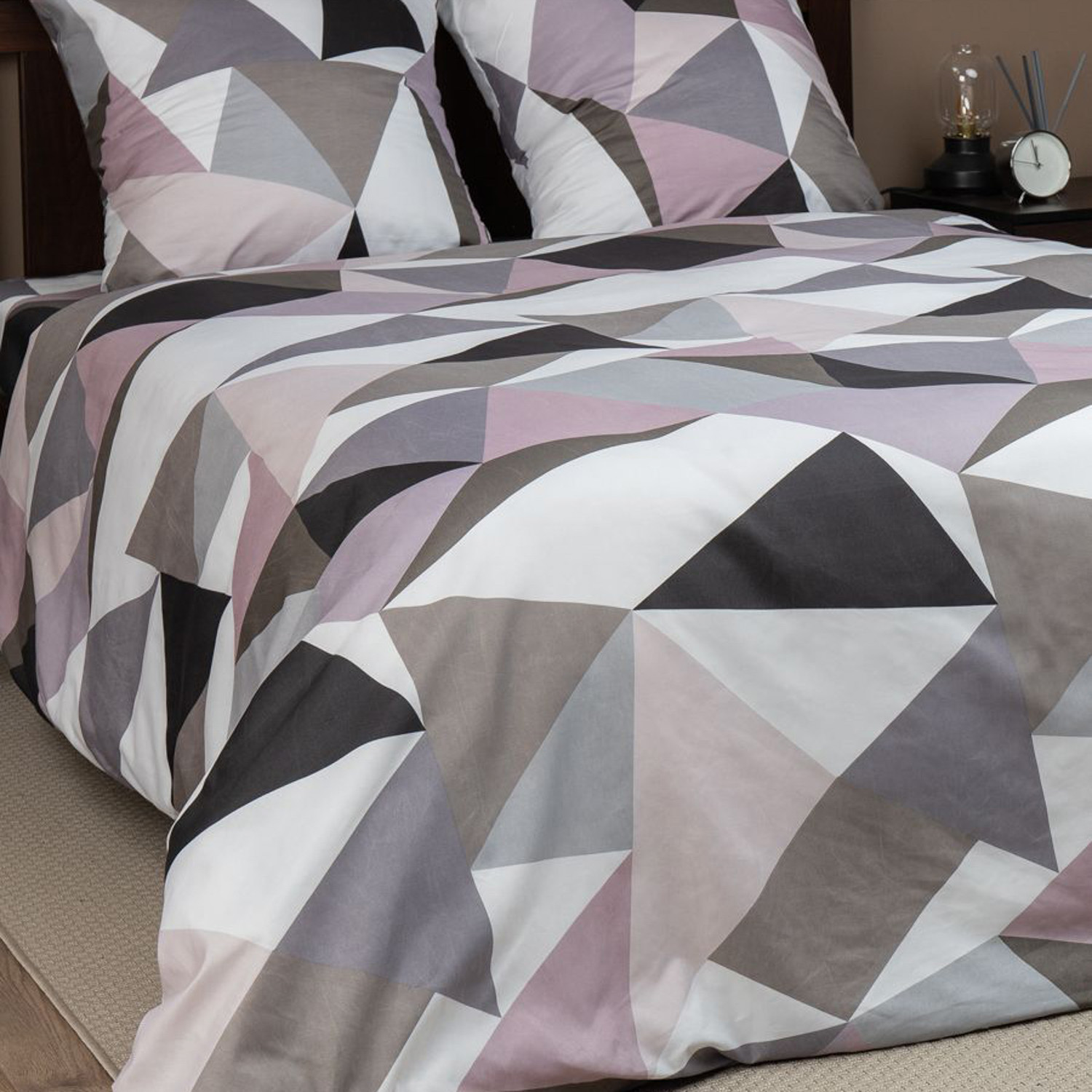 Постельное белье 1,5сп макосатин 21948 Crystal Amore Mio, наволочки 70*70 - 2шт *1