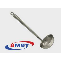 Ложка разливательная-половник нерж. 150мл цельнометалл. 1с344  "АМЕТ"  (Аша)  *10/50