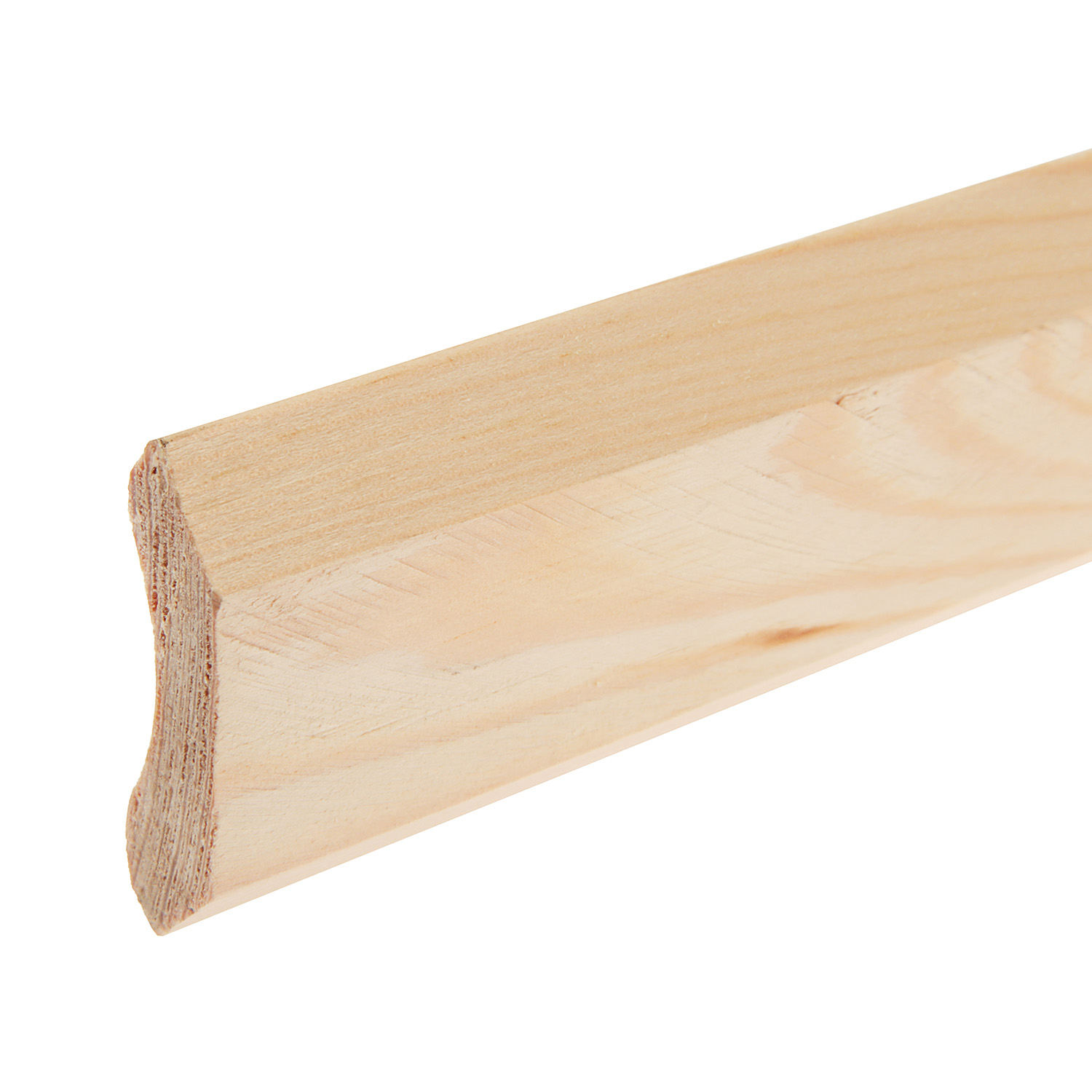 Плинтус 2.2 м, 40 мм, сращенный, бессучковый, гладкий