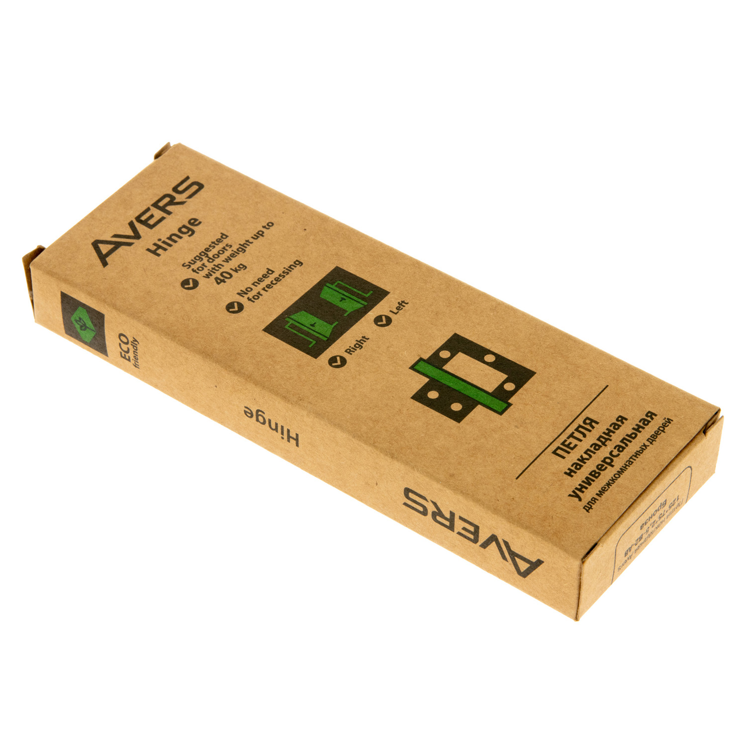 Петля без врезки 125*75*2,5мм БРОНЗА АВ (комплект 2шт.) AVERS *1/6/48