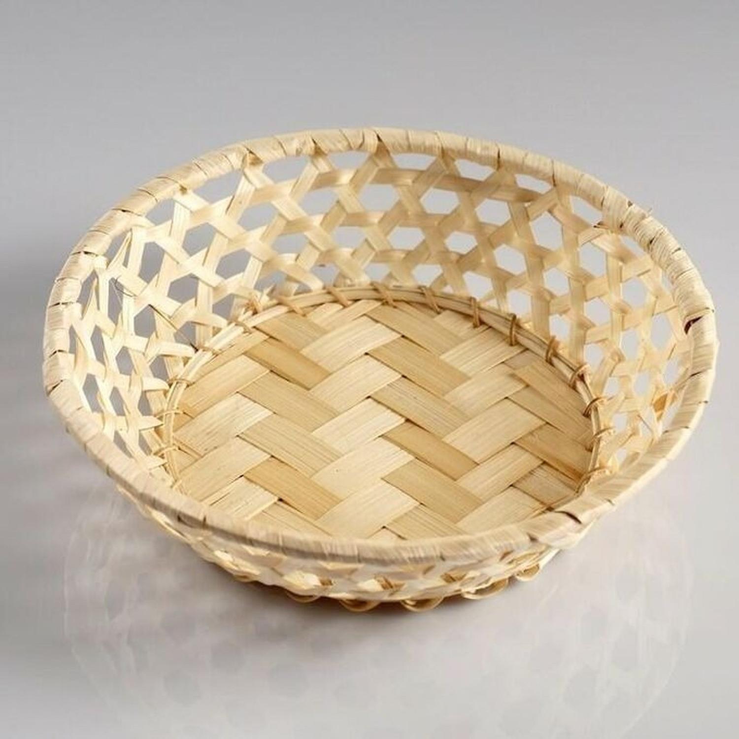 яяяСухарница «Плетёнка», 20×4 см, бамбук   4427963