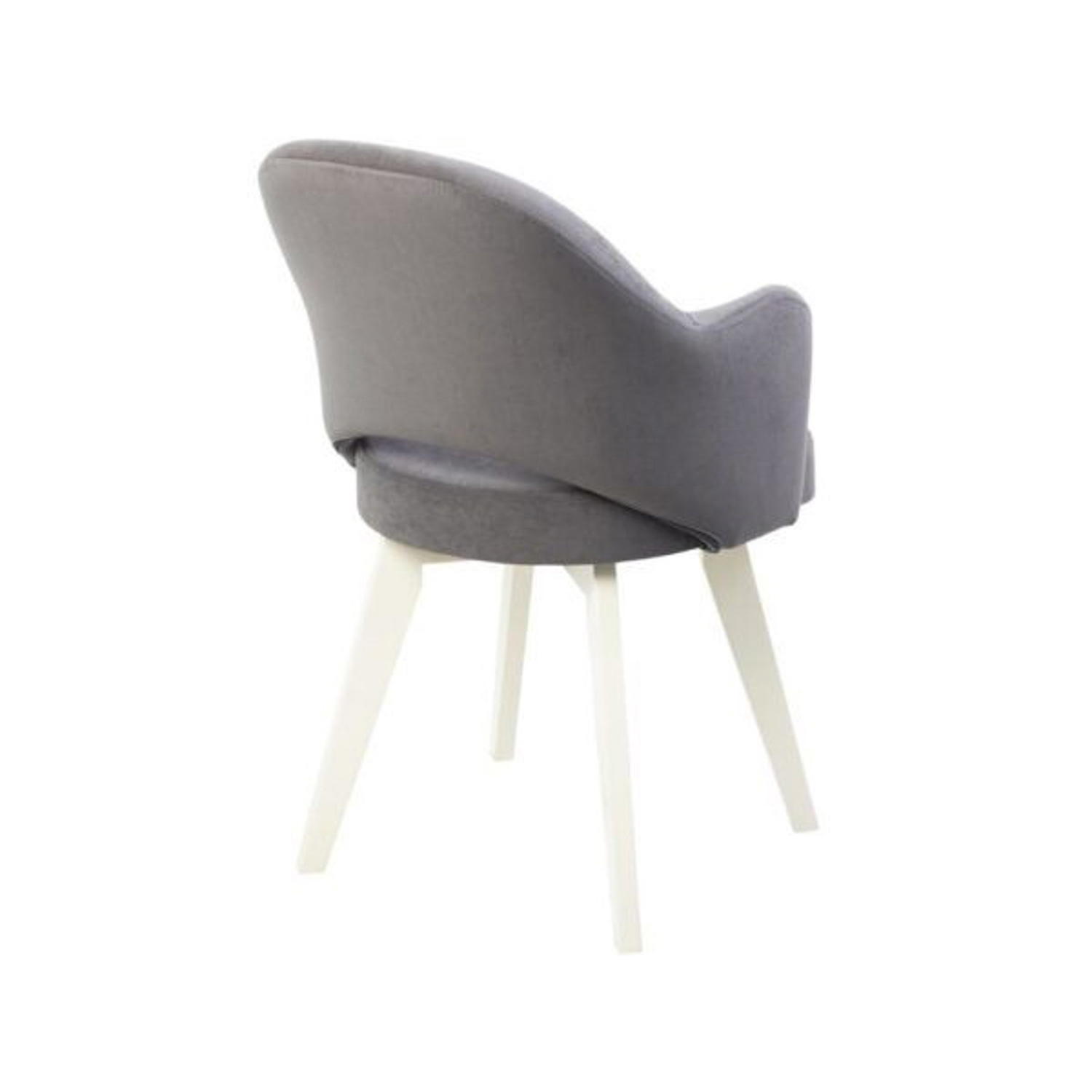 Стул СТОЛБУРГ Клео Массив, 56х98х62 см, велюр 39 сильвер, серый