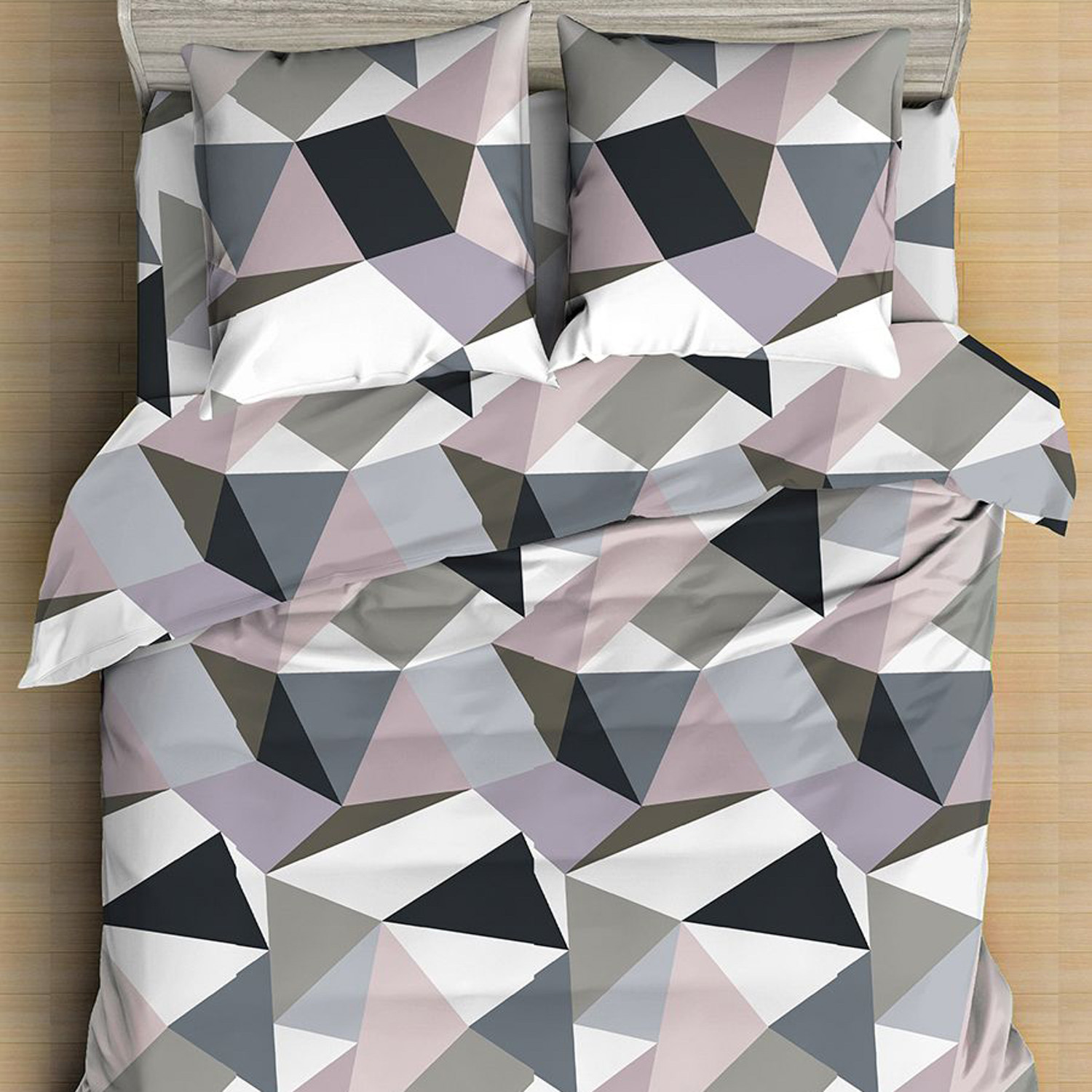 Постельное белье 1,5сп макосатин 21948 Crystal Amore Mio, наволочки 70*70 - 2шт *1