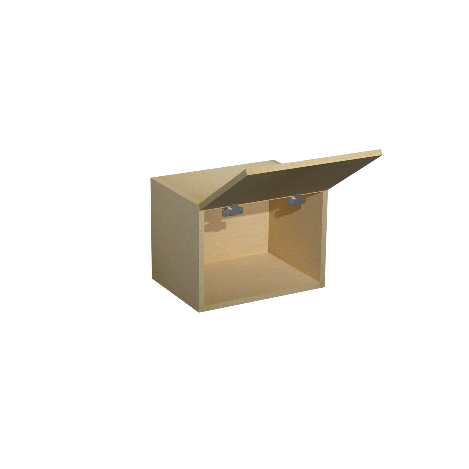 Шкаф навесной 400х300х550 мм BROZEX-WOOD Melissa, 3 ярус, белый / светло-бежевый