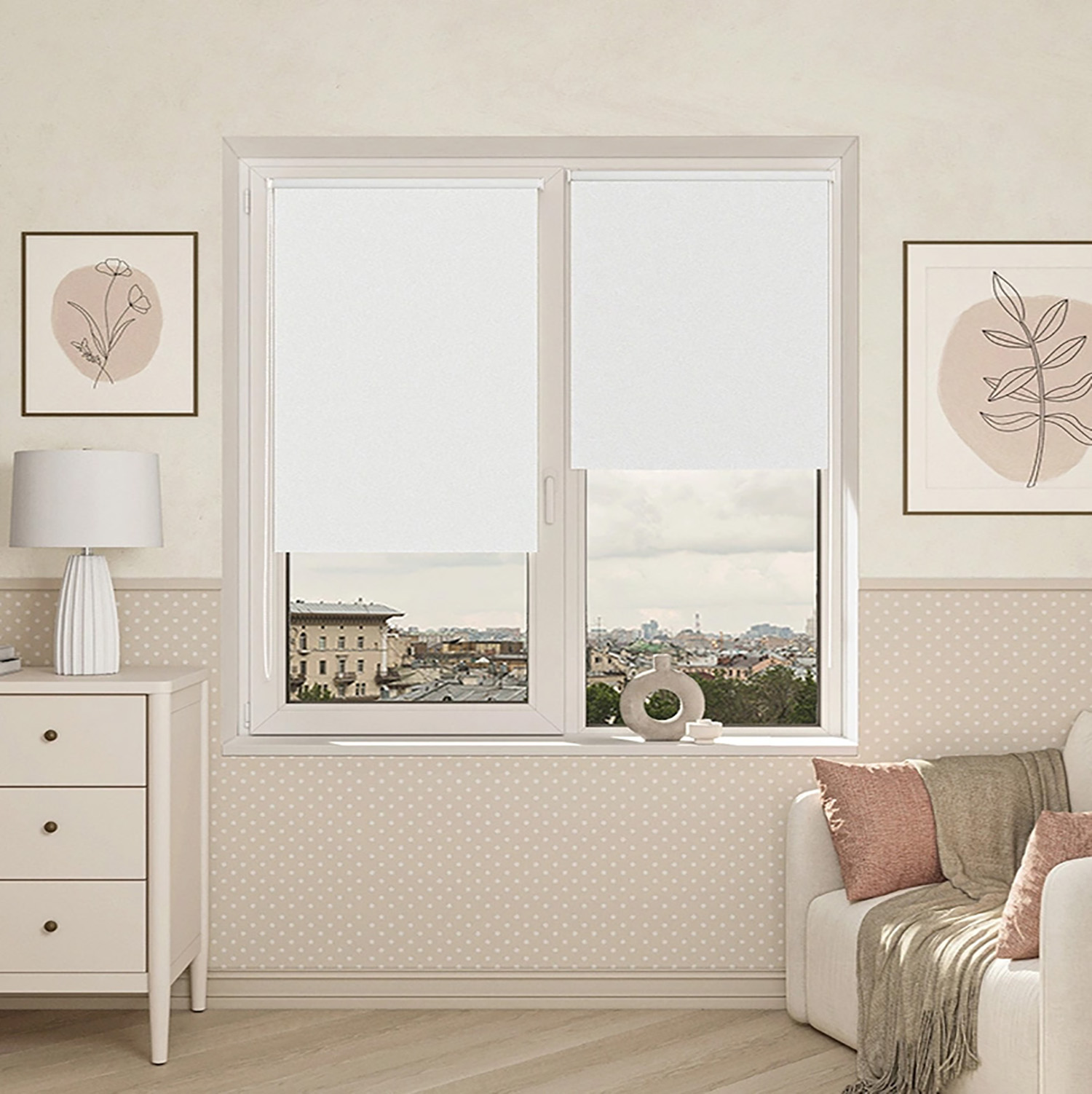 Штора рулонная Блэкаут Болид белый 47*175 Легранд *1/6