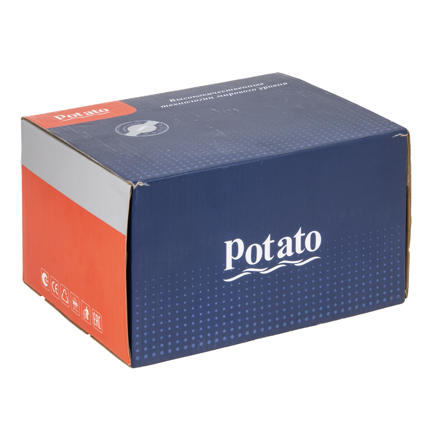 Смеситель для ванны "Potato" P30167-6 короткий излив (черный матовый) *1/10