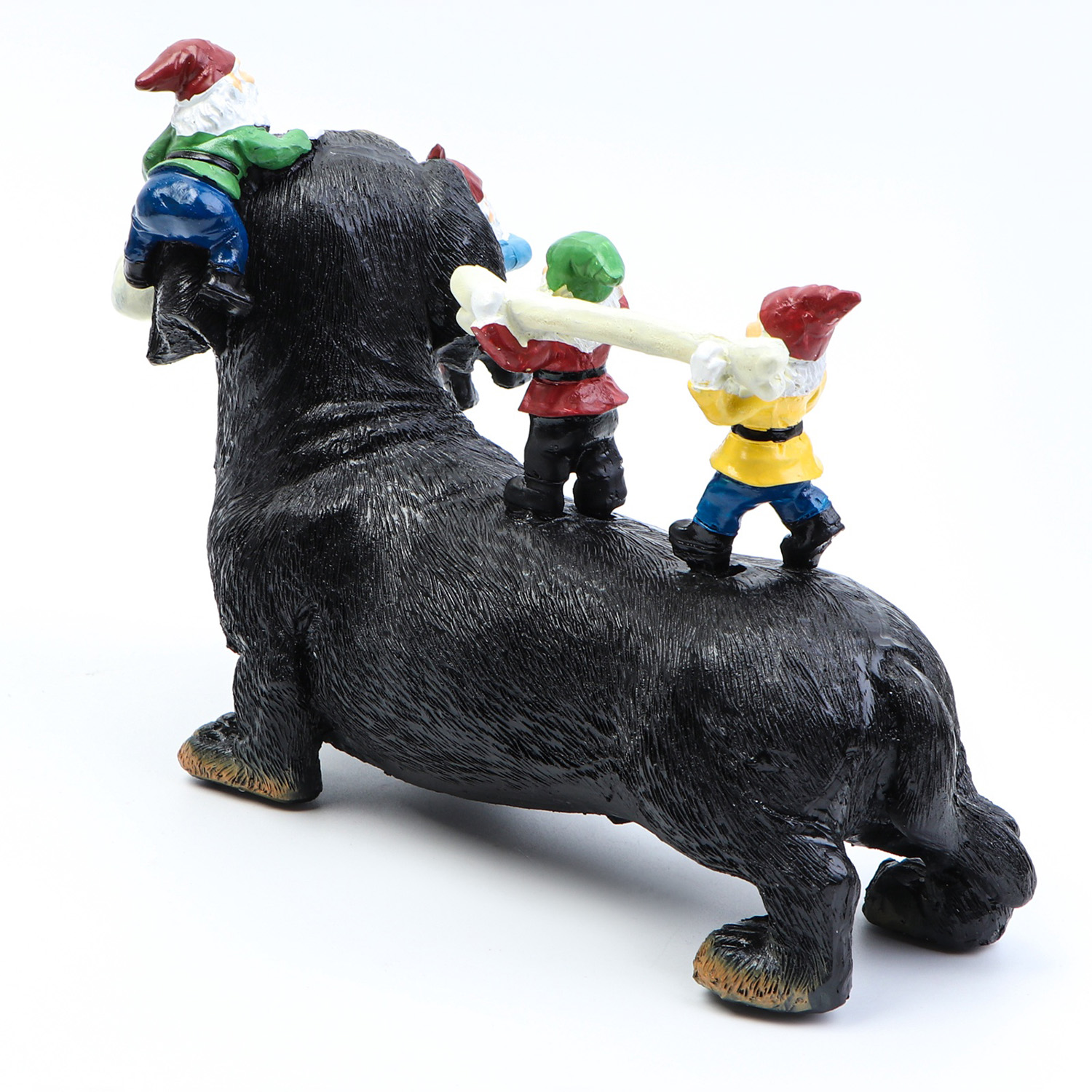 Садовая фигура "Такса с гномами" 20х9х15см   10815589