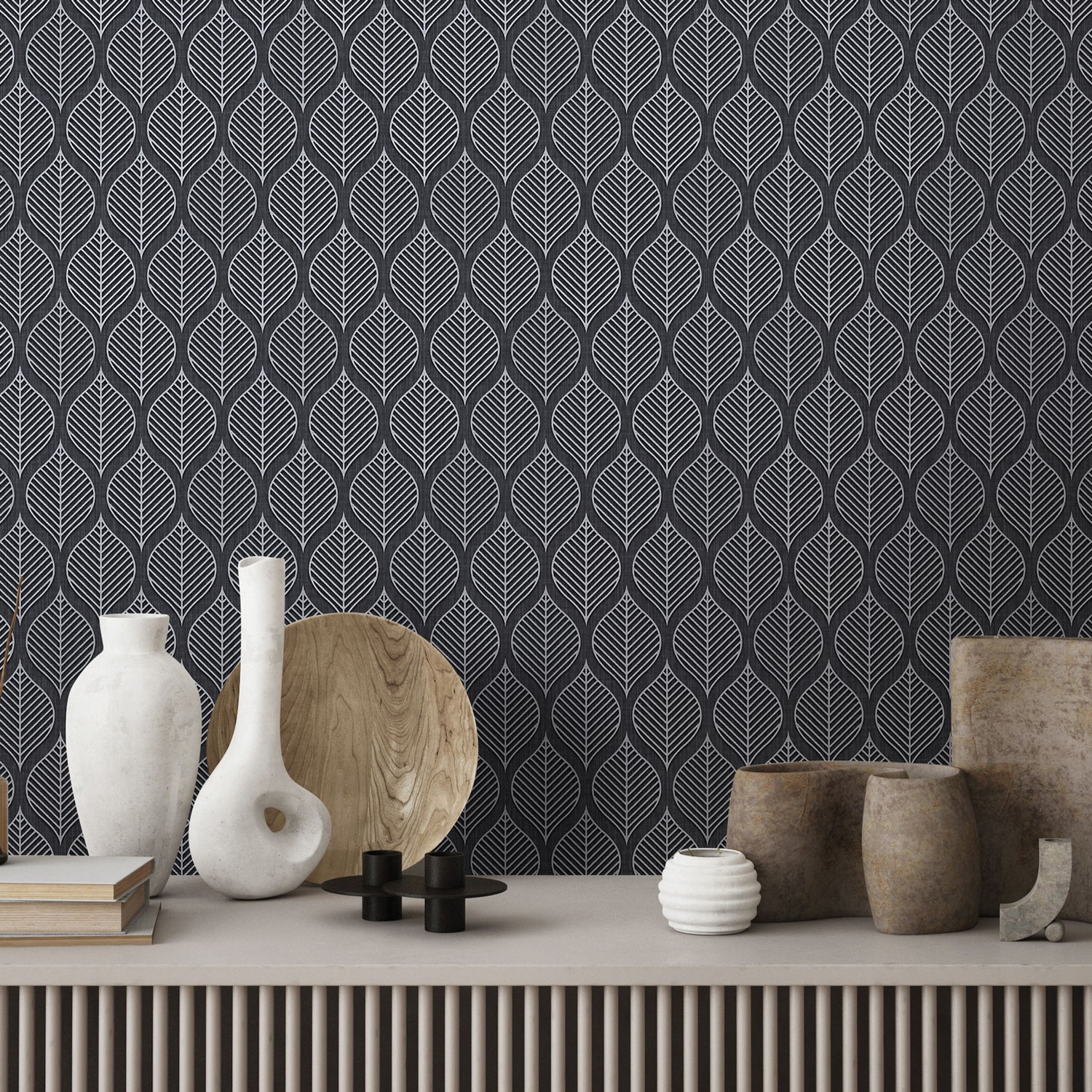 Обои флиз Victoria Stenova Laura (графит) 588488 1.06*10м *6