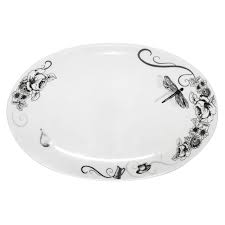 яяяБлюдо фарфор. овальное "ONCE UPON A TIME"  д.26мм DM9442 *1/12