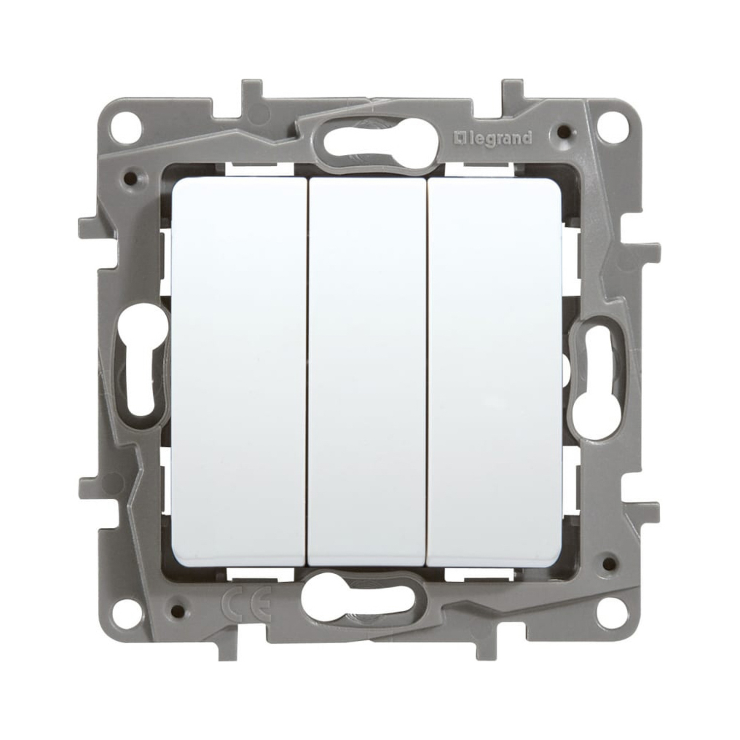 Механизм выключателя "Etika" 3-м. белый Leg 672213   *1/10