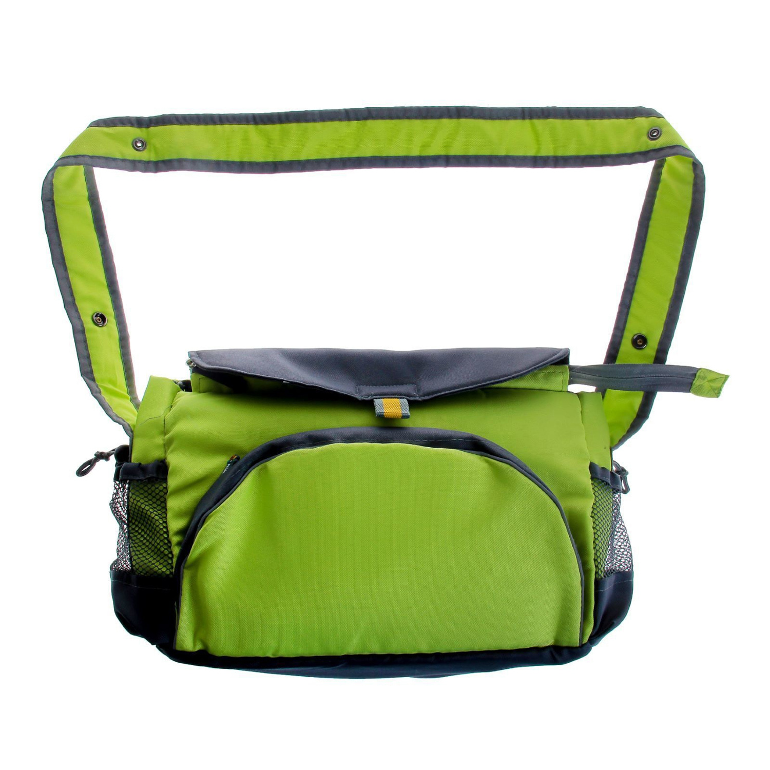 Санки-коляска детские "Ника Детям 7-2" лимонный рис."жираф" плоск.полозья/колеса НД7-2 *1