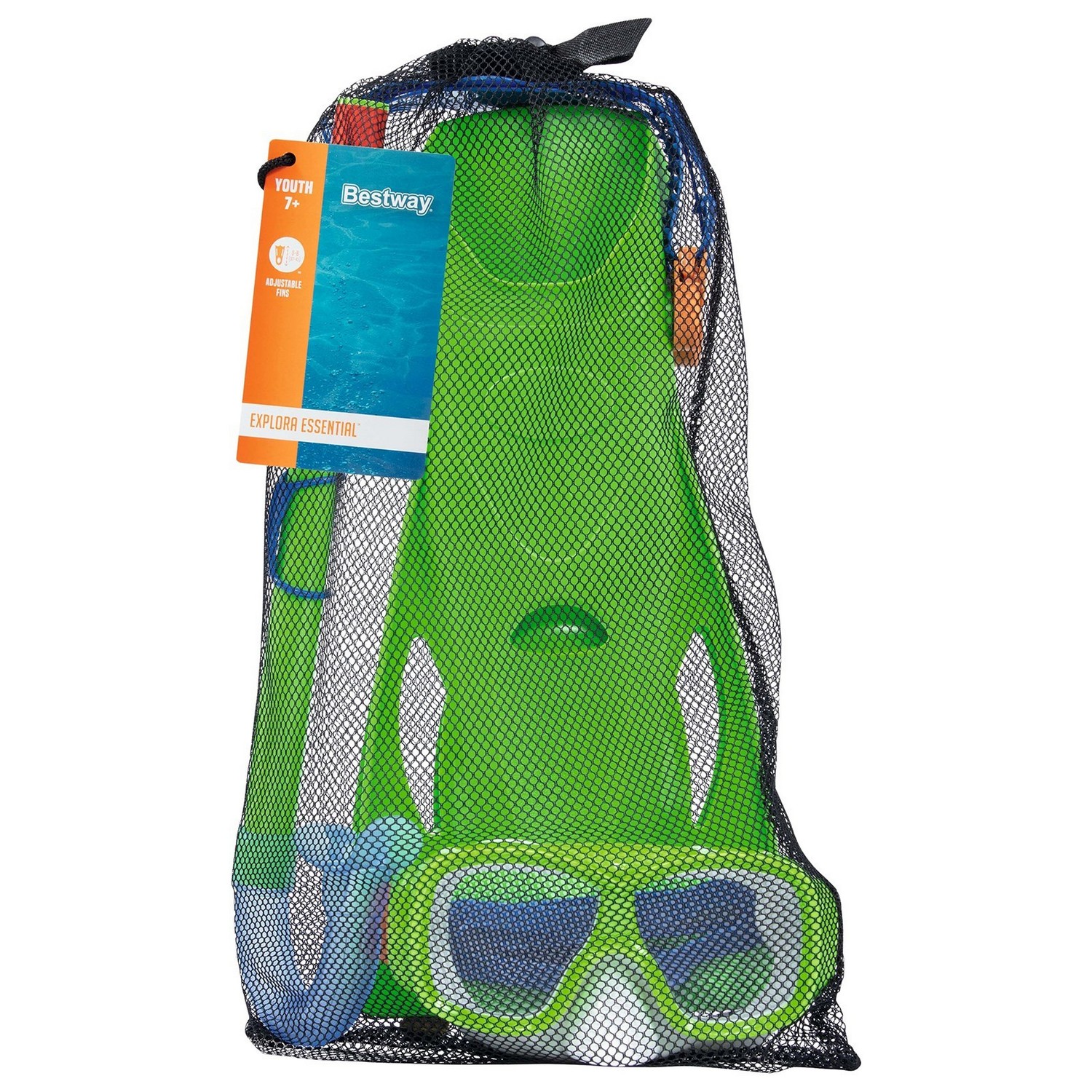 Набор для плавания Freestyle размер 37-41 (маска, трубка, ласты), от 7 лет, цвета микс 25019 1228869