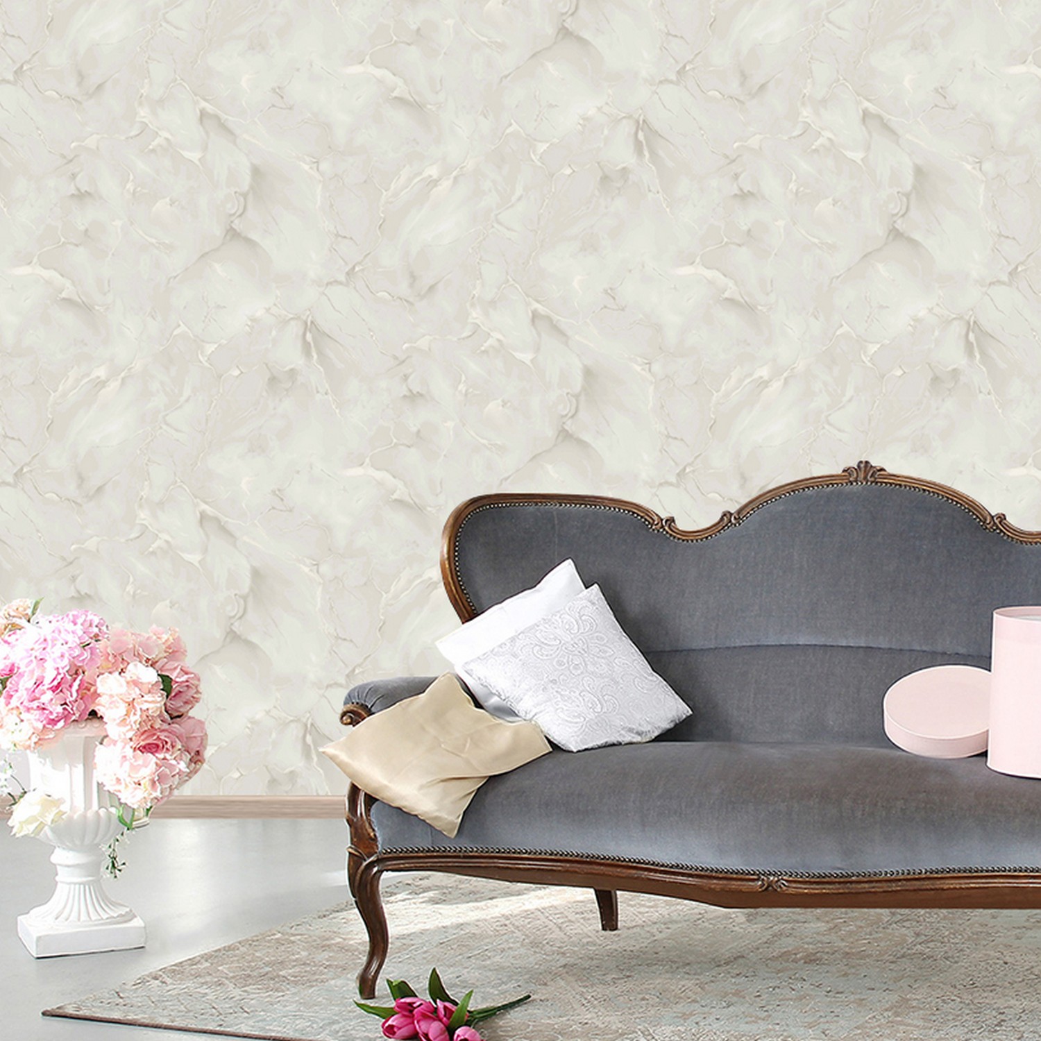 Обои флиз. "Эрисманн" Levita фон (беж.) 60917-02 10.05х1.06м *6