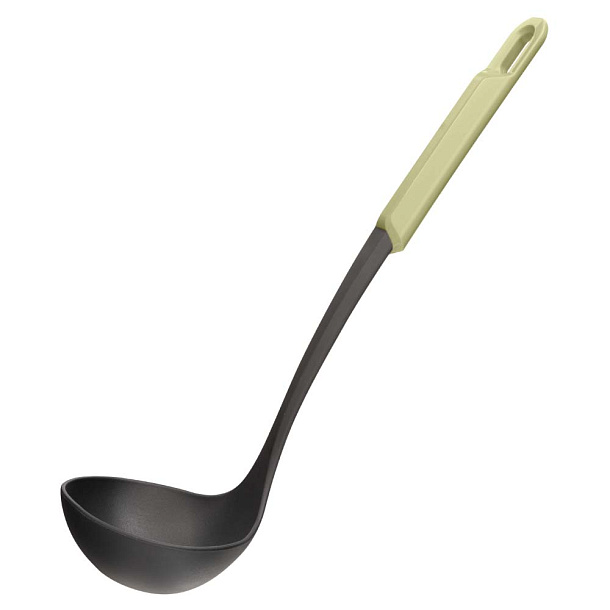 Ложка разливательная-половник пластм. "Fiesta" дл.330мм Зеленый арт.434279909 ("Бытпласт") *1/12