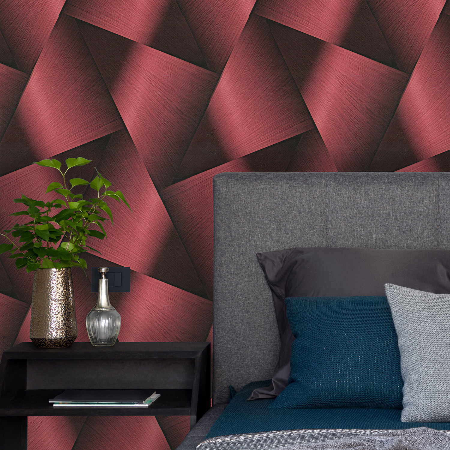 Обои флиз ED Euro Decor Halo (красн.) 7342-06 *6