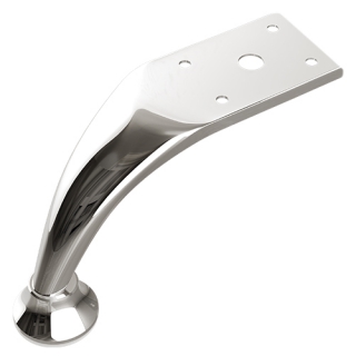 яяяОпора мебельная 120мм гнутая хром Соллер *1/100