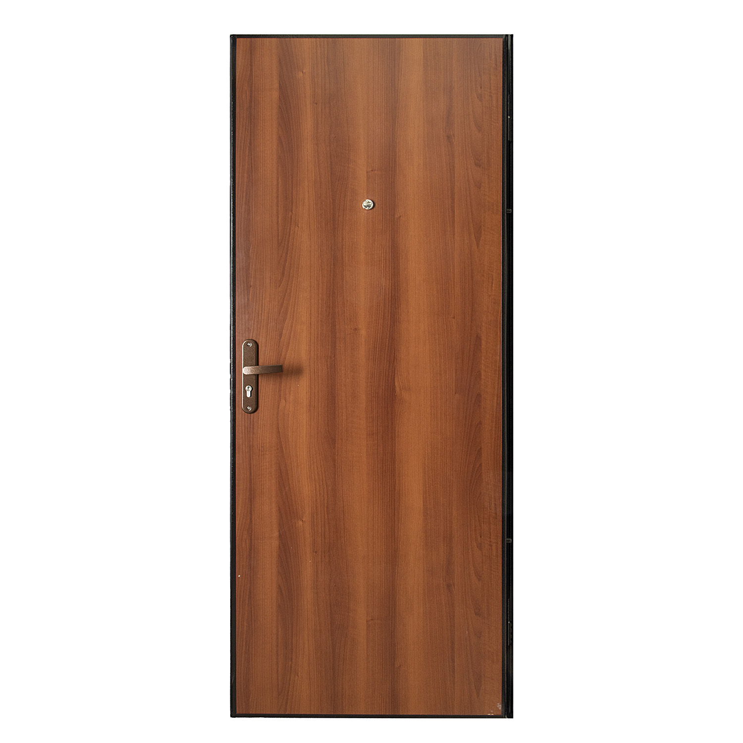 Дверь входная 2050х960х50 мм ПРОМЕТ Спец, правая, медный антик/итальянский орех