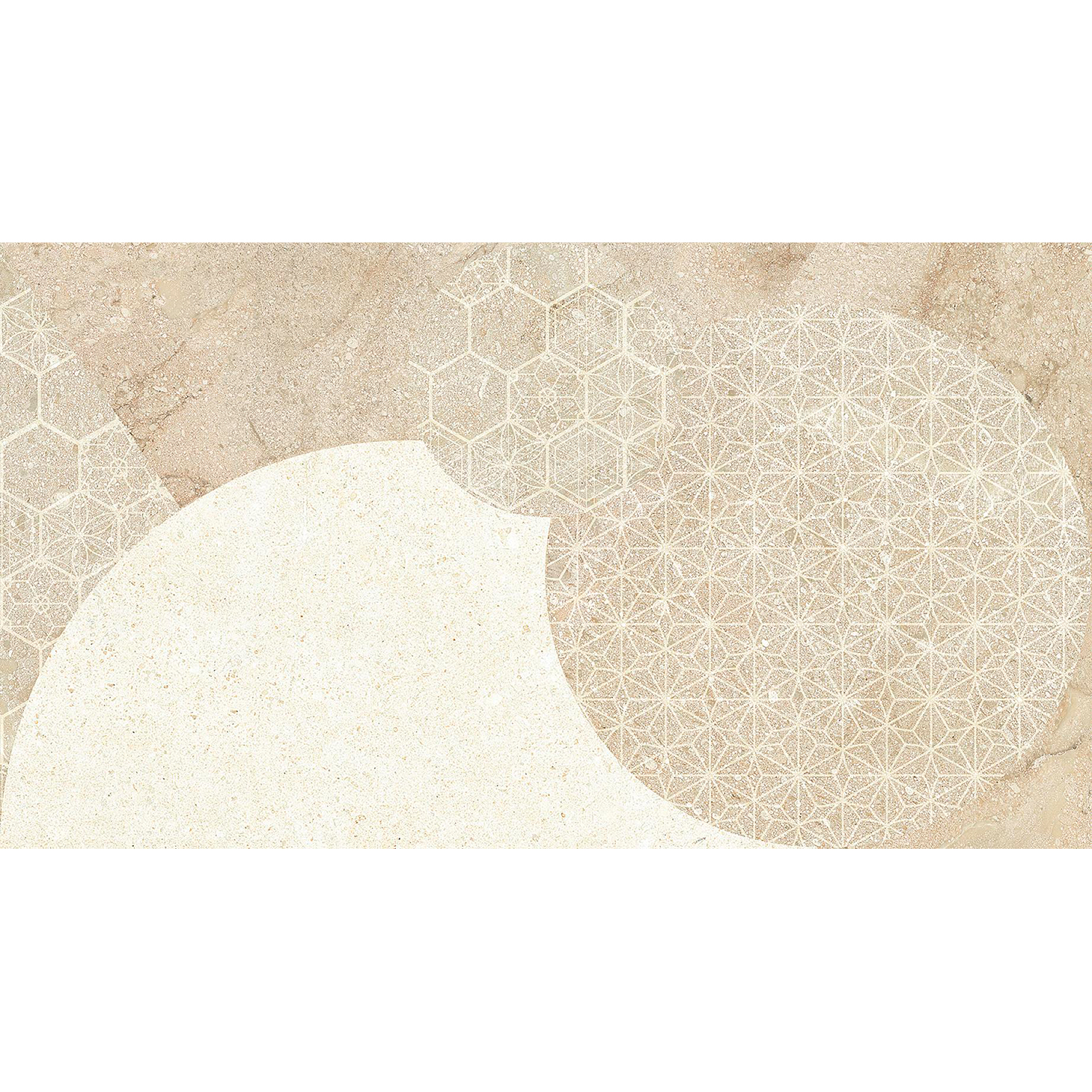 Плитка 45х25 см настенная 1.46 м² Lasselsberger Ceramics Лиссабон, бежевый, геометрия