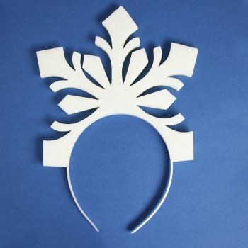 Карнавальный Ободок«Снежинка» поролон   3869669