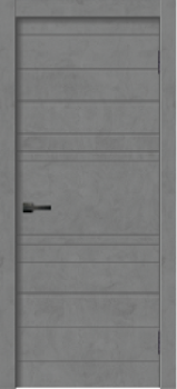 Дверь межкомнатная глухая ПВХ GEOMETRY-2 БЕТОН ГРАФИТ 900 мм Двери ГУД *1