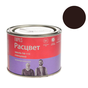 Эмаль алкидная 0.9 кг Расцвет ПФ-115, шоколадная