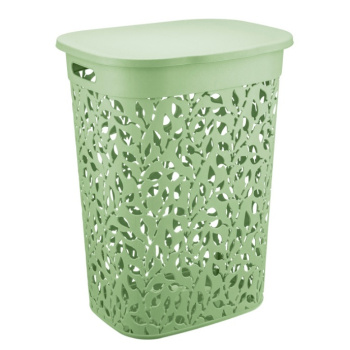 Корзина для белья пластм. 55л "Флора" 445x360x580мм Мята М2621 ("М-Пластика") *1/5