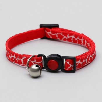 Ошейник кошачий "Жираф", 30 х 1 см, микс цветов 2896917