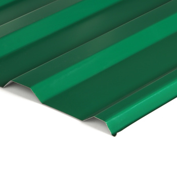 Профнастил МП-18, 1150х2000 мм, 0.45 мм, 2.3 м², зеленый