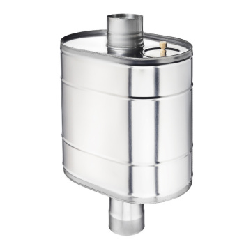 Бак на трубе для печи 60л., d115, нержавейка 0,5мм *1