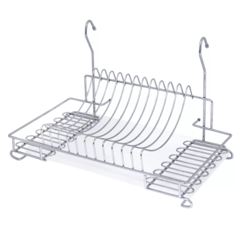 Сушилка д/посуды навесная на рейлинг d16мм металл. хромир. 44х25,8см "Manzzaro" HD 41.21.00 *1 /4