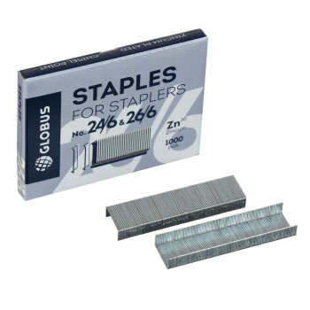 Скобы для степлера №26/6 GLOBUS 1000шт 2700165