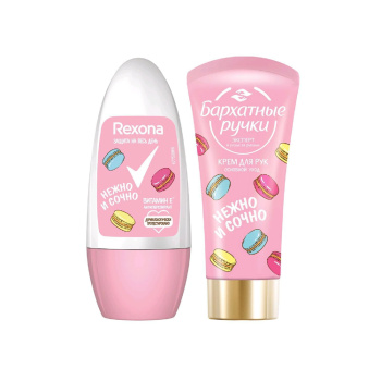 Набор UNILEVER Дезодорант Rexona + БР Нежный уход 2020 (Нежный Уход антиперсп+крем для рук 50+45мл)
