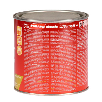 Лак алкидно-уретановый PARADE L-10, 0.75 л, паркетный, матовый Лак алкидно-уретановый PARADE L-10, 0.75 л, паркетный, матовый
