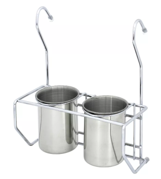 Полка 2-а стакана универсальных хром HD 40.52.00 *4