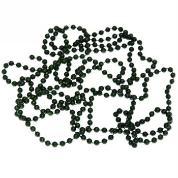 Бусы на елку Серпантин «Шарик», 270 см, 6 мм, изумруд
