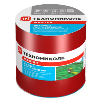 Лента-герметик 10х0.15 м ТехноНиколь Master Nicoband, красный