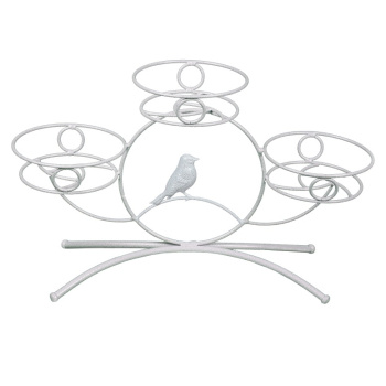 Подставка для цветов металл. "Камелия 3" 3-местн. 480х160х300мм Б.сереб.ПДЦ238БС ("ЗМИ")*1