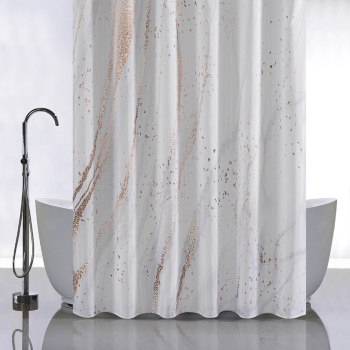 Штора  для ванной "Санакс" п/эстер 180*180см "Золотые разводы"  без колец 01-95 *1/24