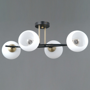 Светильник потолочный IL0798-4CSQ-25 BK AB TRENTO 4*40W E14 S=24м2  *1