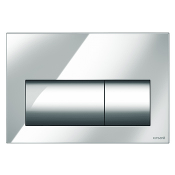 Кнопка смыва Cersanit PRESTO, механическая, пластик, хром глянцевый