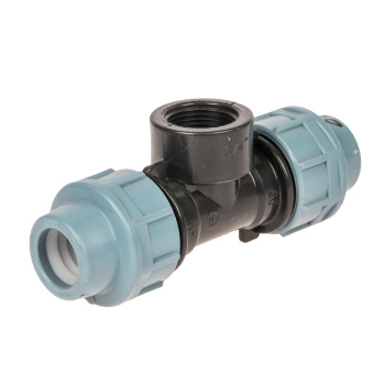 Тройник ПНД компрессия Ø 20х3/4"х20 внутр. резьба *1/70