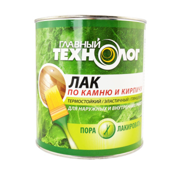 Лак акриловый для наружных и внутренних работ по камню и кирпичу матовый 3 л Главный технолог *1/6